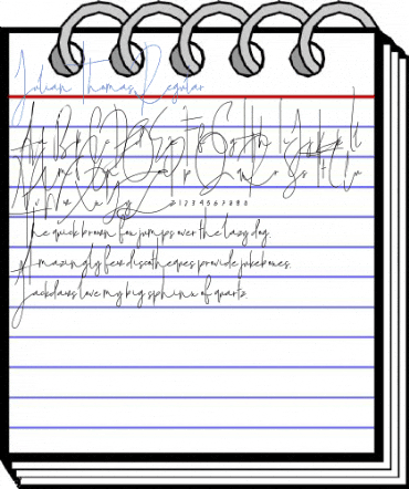 Julian Thomas Regular Font