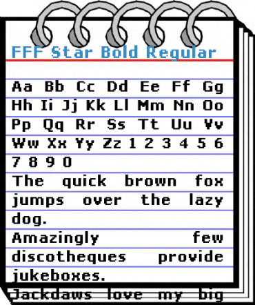FFF Star Bold Regular Font