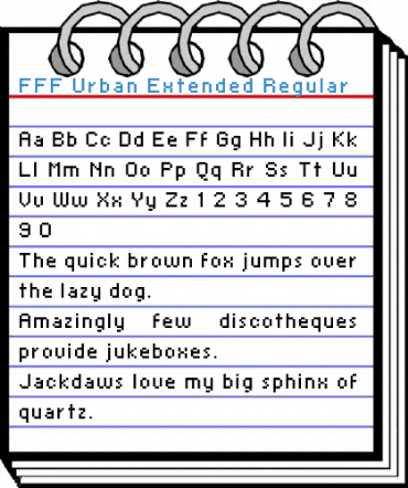 FFF Urban Extended Regular Font
