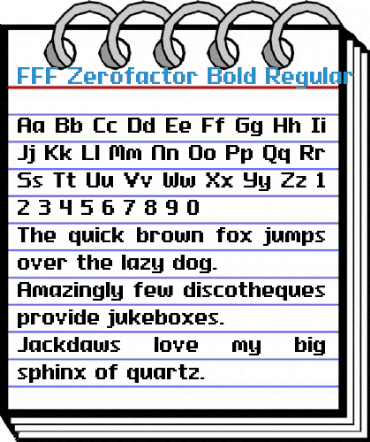FFF Zerofactor Bold Font