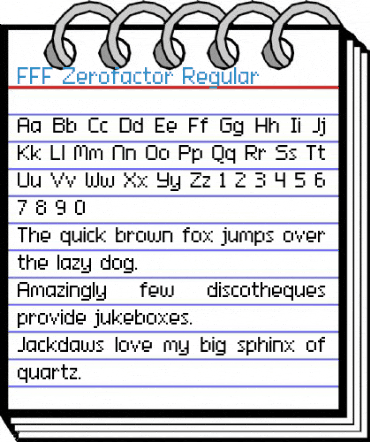FFF Zerofactor Regular Font