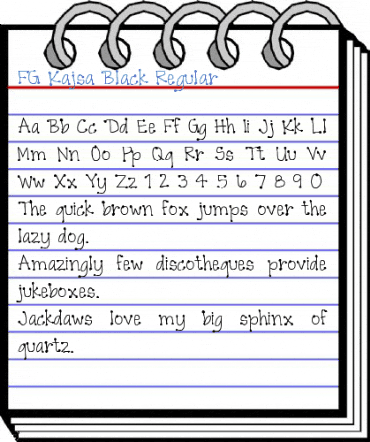 FG Kajsa Black Regular Font