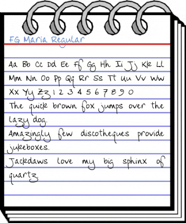 FG Maria Regular Font