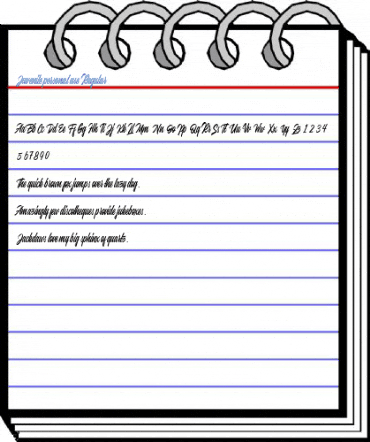 Juvenile personal use Regular Font