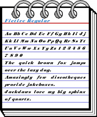 Fictive Regular Font