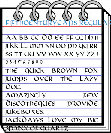 FifthCenturyCaps Regular Font