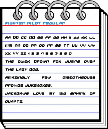 Fighter Pilot Regular Font
