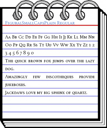 FiguralSmallCapsPlain Regular Font