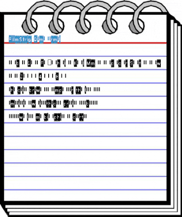 FilmStrip Demo Normal Font