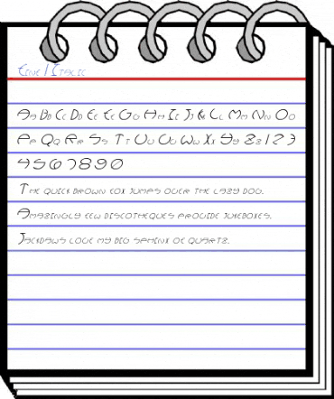 Fine 1 Italic Font