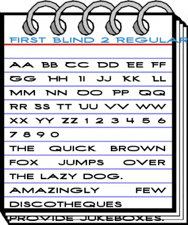 First Blind 2 Regular Font