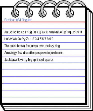 FirstHome34 Regular Font