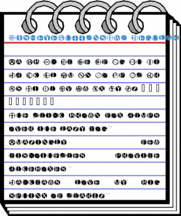 FisheyeButtonsTwo Regular Font
