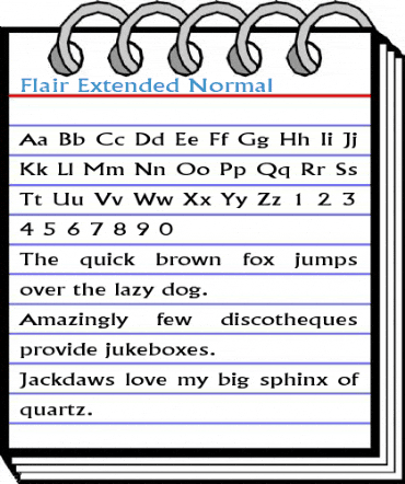 Flair Extended Font