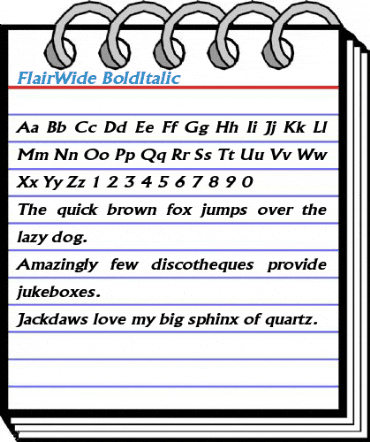 FlairWide Font