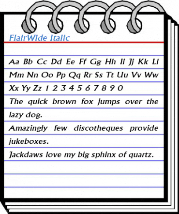 FlairWide Font