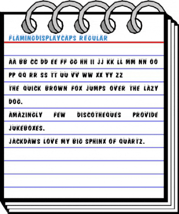 FlamingDisplayCaps Regular Font