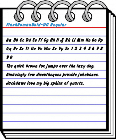 FlashRomanBold_DG Font