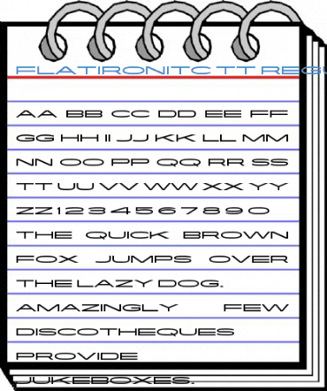 FlatironITC TT Regular Font