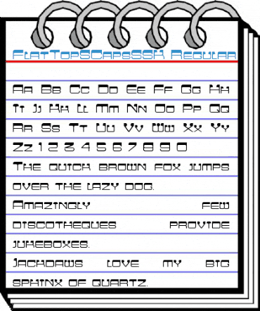 FlatTopSCapsSSK Regular Font
