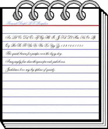FlemishScript BT Regular Font