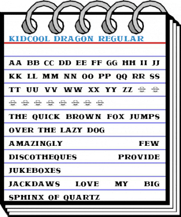 KIDCOOL DRAGON Regular Font