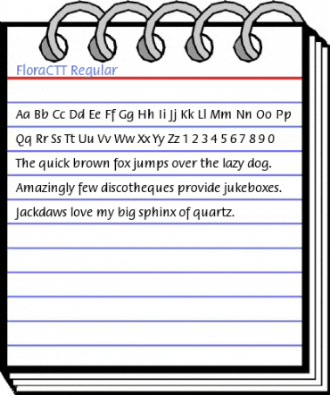 FloraCTT Regular Font