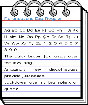 Florencesans Exp Regular Font