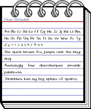 Flow Regular Font