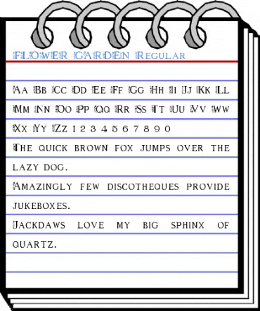 FLOWER GARDEN Regular Font