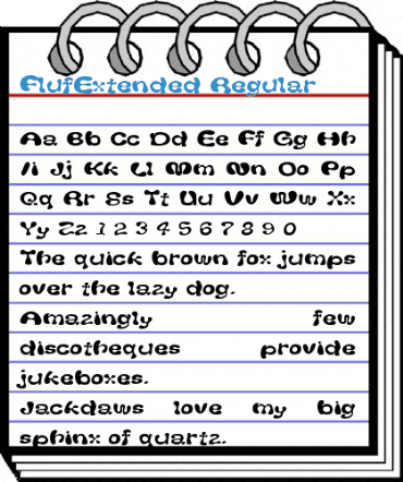 FlufExtended Regular Font