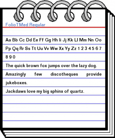 FolioTMed Regular Font