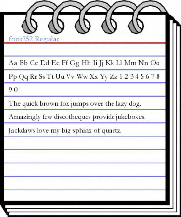 font252 Regular Font