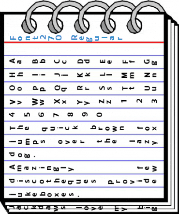 Font270 Regular Font