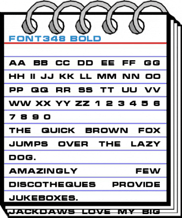 font348 Bold Font