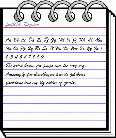 font373 Regular Font