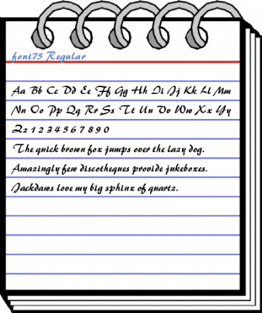 font75 Regular Font