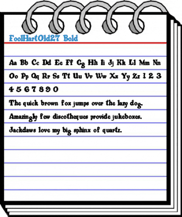 FoolHartOld27 Bold Font