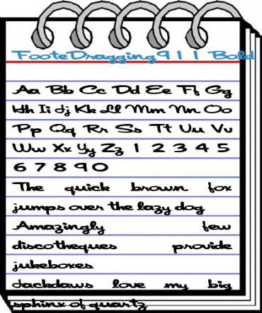 FooteDragging911 Bold Font