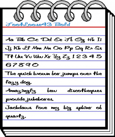 FootLoose43 Bold Font