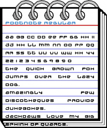 Footnote Regular Font