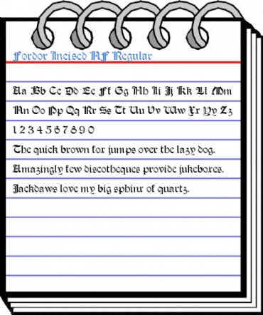 Fordor Incised NF Regular Font