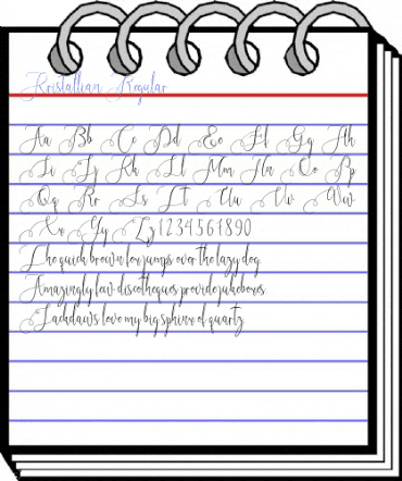 Kristallian Regular Font