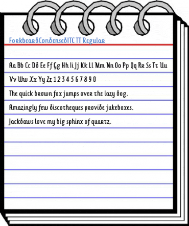 ForkbeardCondensedITC TT Regular Font