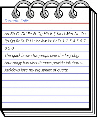 Formata Italic Font