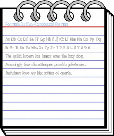 FormataOutline-Condensed Roman Font