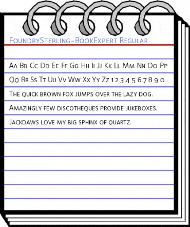 FoundrySterling-BookExpert Regular Font