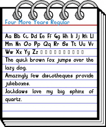 Four More Years Regular Font