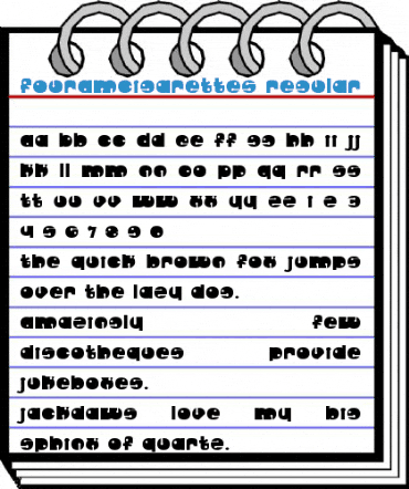 FourAMCigarettes Regular Font