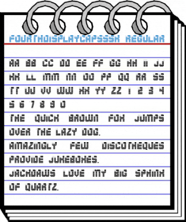FourthDisplayCapsSSK Regular Font